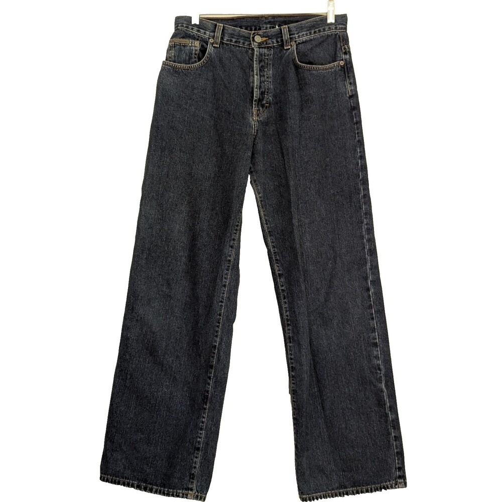 Vintage Calvin Klein Jeans Womens Size 10 Wide Leg High Rise Denim USA Made Blue
